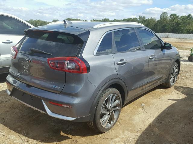 KNDCE3LC5J5118250 - 2018 KIA NIRO TOURI GRAY photo 4