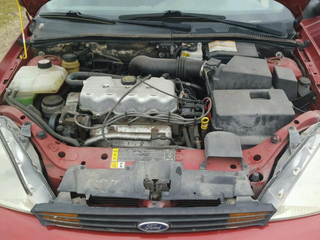 1FAFP34P6YW114257 - 2000 FORD FOCUS SE MAROON photo 7