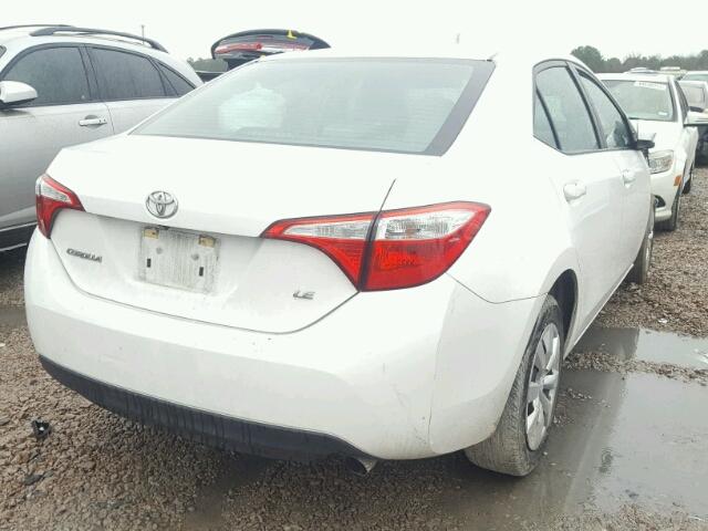 5YFBURHE5FP326313 - 2015 TOYOTA COROLLA L WHITE photo 4