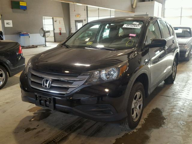 2HKRM4H35DH641123 - 2013 HONDA CR-V LX BLACK photo 2