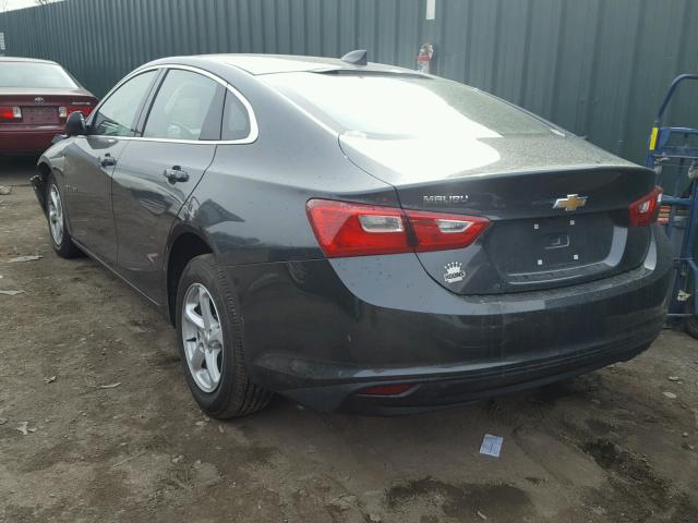 1G1ZB5ST2HF281208 - 2017 CHEVROLET MALIBU LS BLACK photo 3