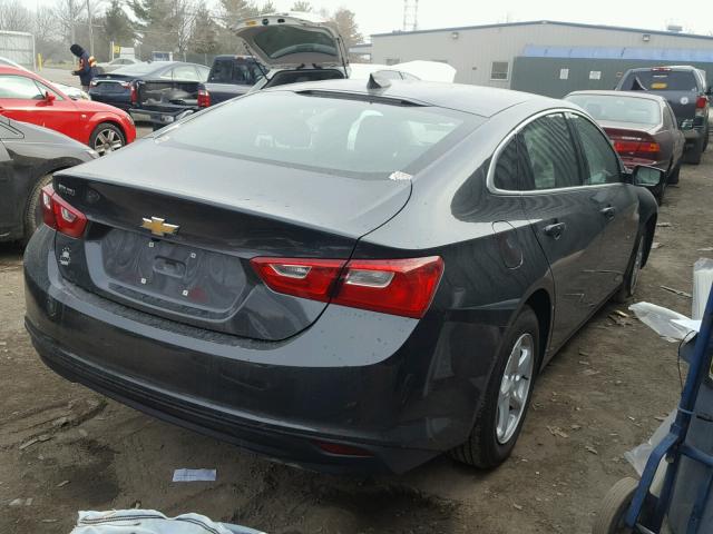 1G1ZB5ST2HF281208 - 2017 CHEVROLET MALIBU LS BLACK photo 4