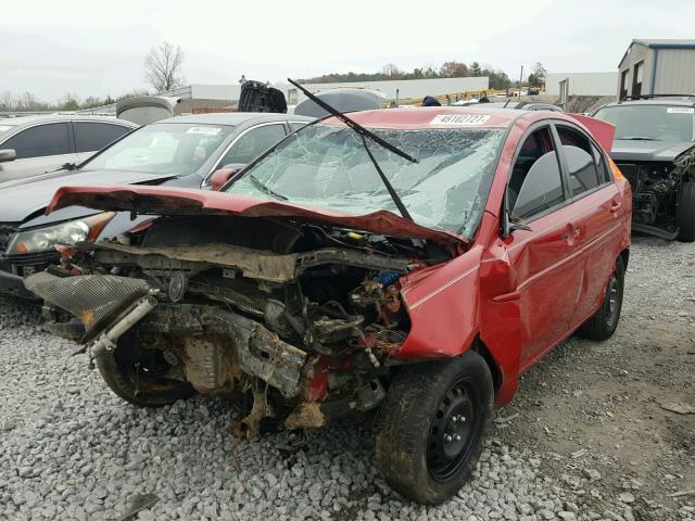 KMHCN4AC6BU620504 - 2011 HYUNDAI ACCENT GLS RED photo 2