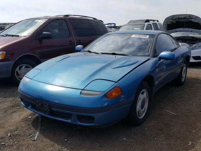 JB3XD44S3MY000606 - 1991 DODGE STEALTH TURQUOISE photo 2