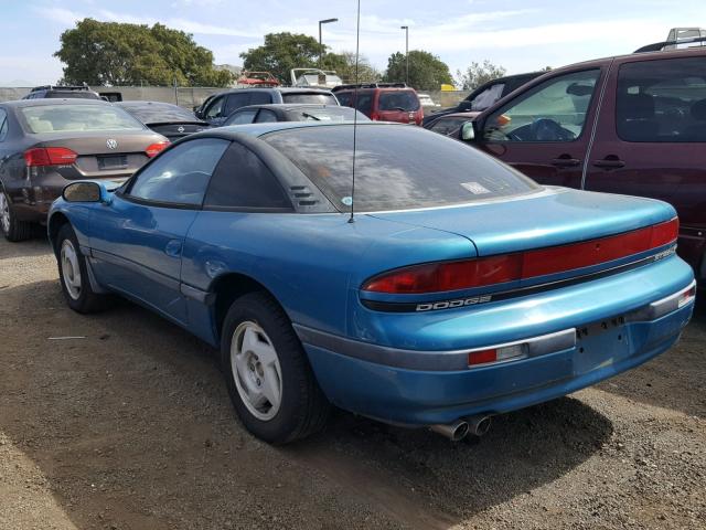 JB3XD44S3MY000606 - 1991 DODGE STEALTH TURQUOISE photo 3