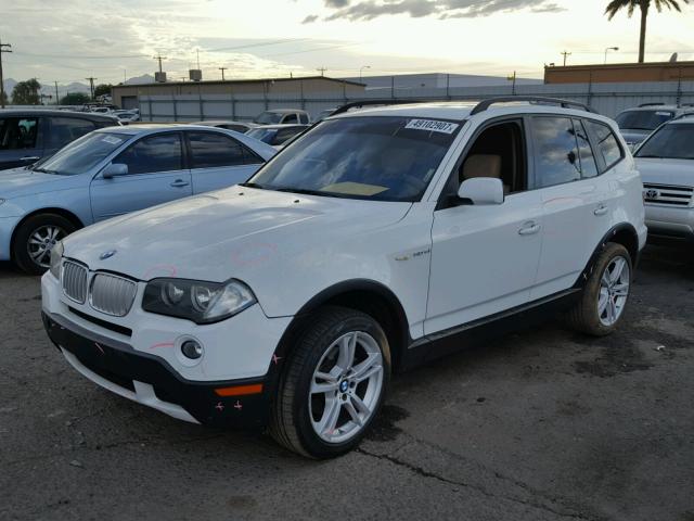 WBXPC93407WF10936 - 2007 BMW X3 3.0SI WHITE photo 2