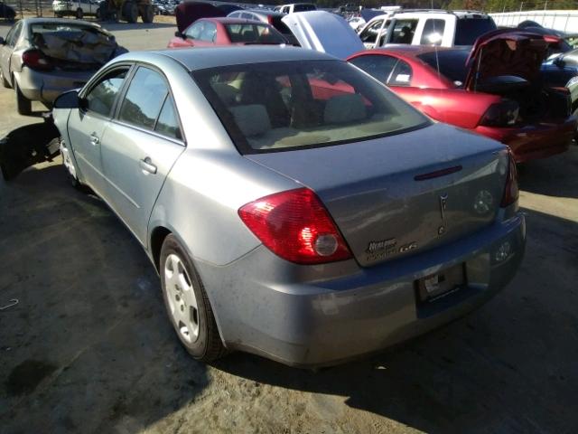 1G2ZF58B974195659 - 2007 PONTIAC G6 VALUE L GRAY photo 3