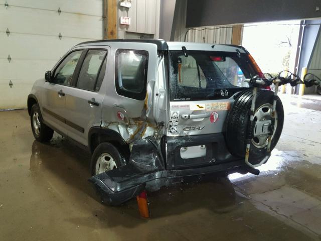 JHLRD78403C003465 - 2003 HONDA CR-V LX SILVER photo 3