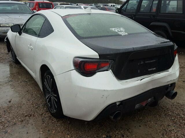 JF1ZNAA10G9703745 - 2016 TOYOTA SCION FR-S WHITE photo 3