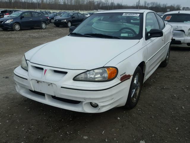 1G2NW12E62C248326 - 2002 PONTIAC GRAND AM G WHITE photo 2