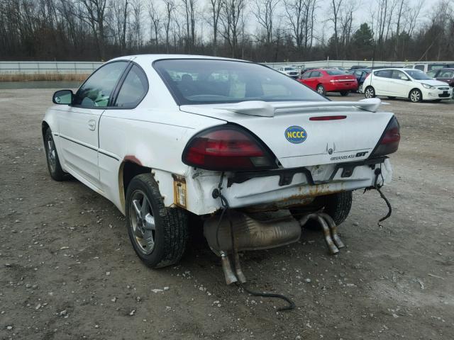 1G2NW12E62C248326 - 2002 PONTIAC GRAND AM G WHITE photo 3