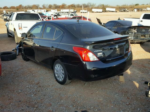 3N1CN7AP1DL852372 - 2013 NISSAN VERSA S BLACK photo 3