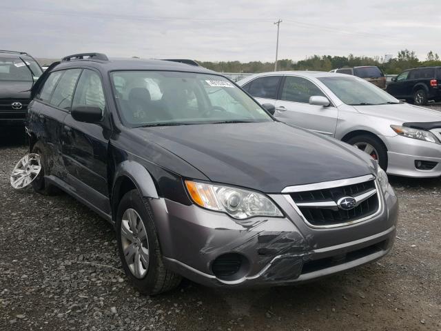 4S4BP60C997313968 - 2009 SUBARU OUTBACK BLACK photo 1