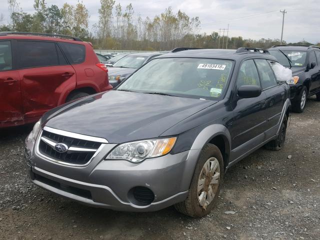 4S4BP60C997313968 - 2009 SUBARU OUTBACK BLACK photo 2