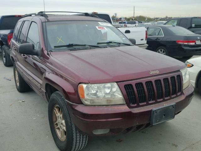 1J4G268S1XC785164 - 1999 JEEP GRAND CHER MAROON photo 1