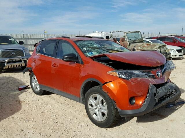 2T3ZFREV8FW131972 - 2015 TOYOTA RAV4 LE ORANGE photo 1