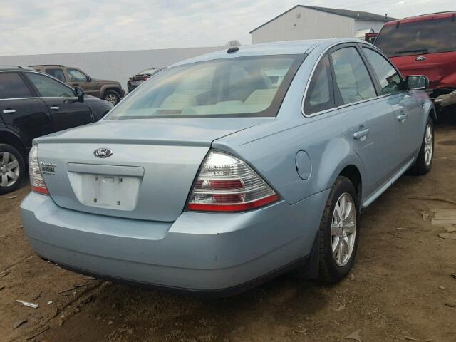 1FAHP23W29G113615 - 2009 FORD TAURUS SE BLUE photo 4