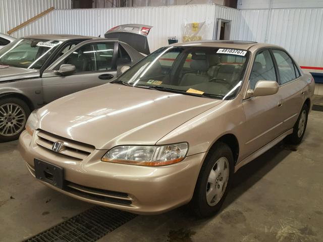 1HGCG16581A070652 - 2001 HONDA ACCORD EX BEIGE photo 2