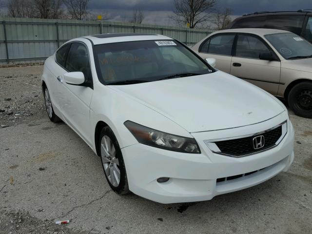 1HGCS22898A012662 - 2008 HONDA ACCORD EXL WHITE photo 1