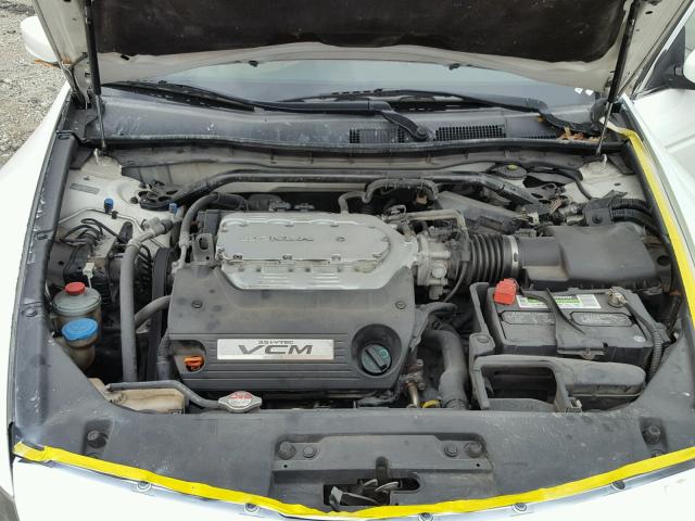 1HGCS22898A012662 - 2008 HONDA ACCORD EXL WHITE photo 7