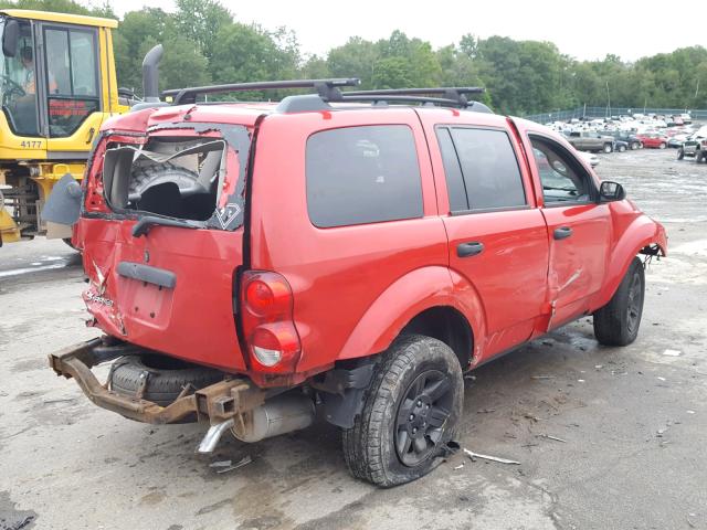 1D4HB38N95F548861 - 2005 DODGE DURANGO ST RED photo 4