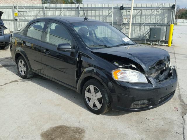 KL1TD5DEXAB109308 - 2010 CHEVROLET AVEO LS BLACK photo 1