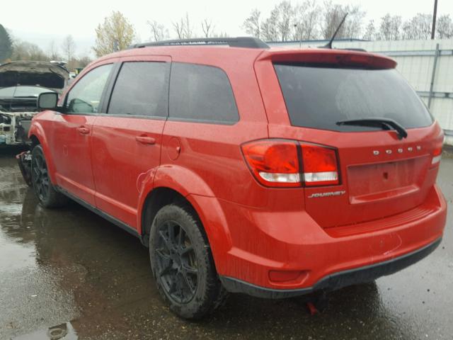 3C4PDCBB3ET148480 - 2014 DODGE JOURNEY SX RED photo 3