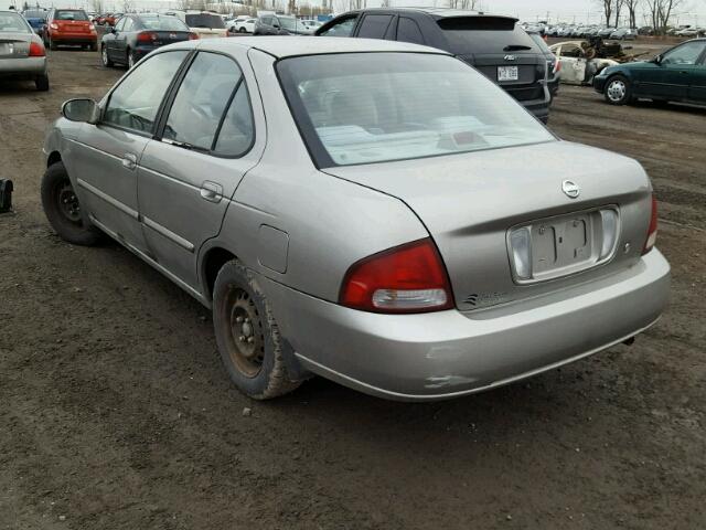 3N1CB51D23L708332 - 2003 NISSAN SENTRA XE BEIGE photo 3