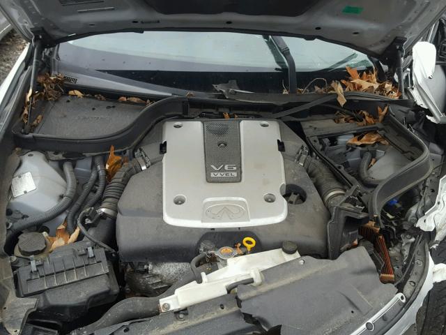 JNKCV61E39M305752 - 2009 INFINITI G37 BASE SILVER photo 7