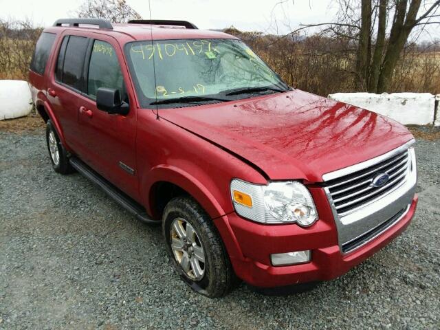 1FMEU73E87UB39639 - 2007 FORD EXPLORER X RED photo 1