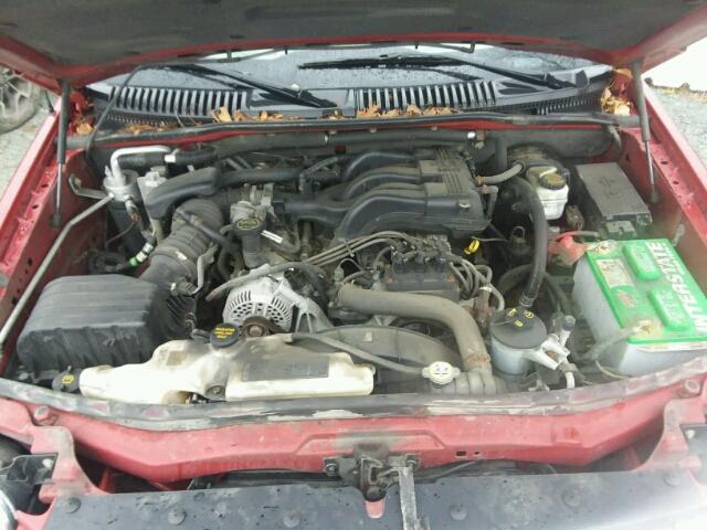 1FMEU73E87UB39639 - 2007 FORD EXPLORER X RED photo 7