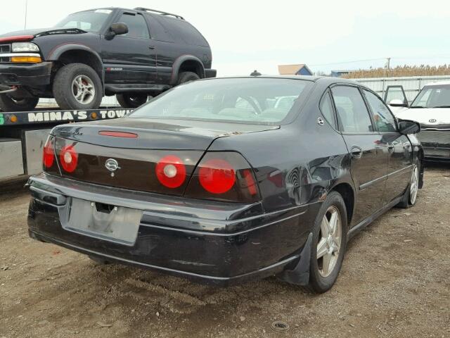 2G1WH52K549397983 - 2004 CHEVROLET IMPALA LS BLACK photo 4