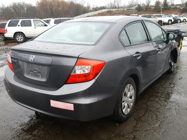 2HGFB2F51CH611241 - 2012 HONDA CIVIC LX GRAY photo 4