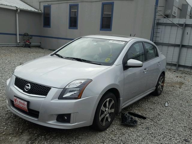 3N1AB6AP6CL736755 - 2012 NISSAN SENTRA 2.0 SILVER photo 2