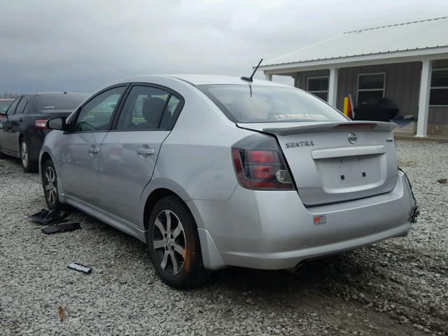 3N1AB6AP6CL736755 - 2012 NISSAN SENTRA 2.0 SILVER photo 3