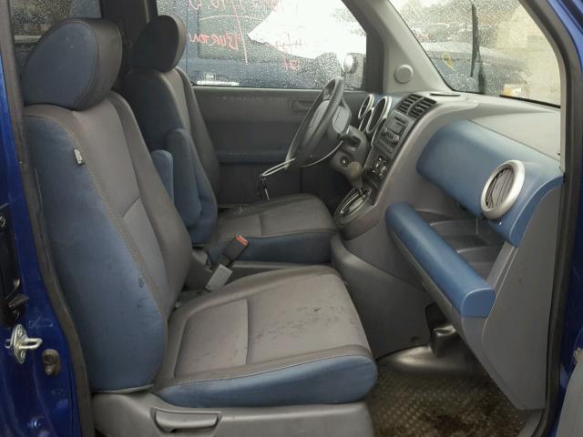 5J6YH28634L028695 - 2004 HONDA ELEMENT EX BLUE photo 5