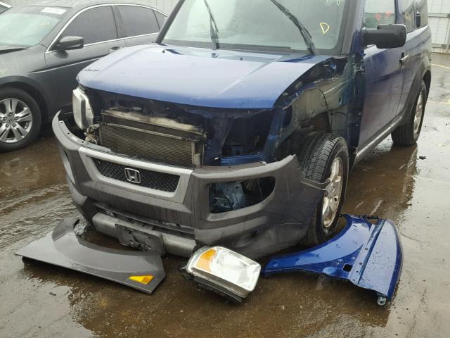 5J6YH28634L028695 - 2004 HONDA ELEMENT EX BLUE photo 9