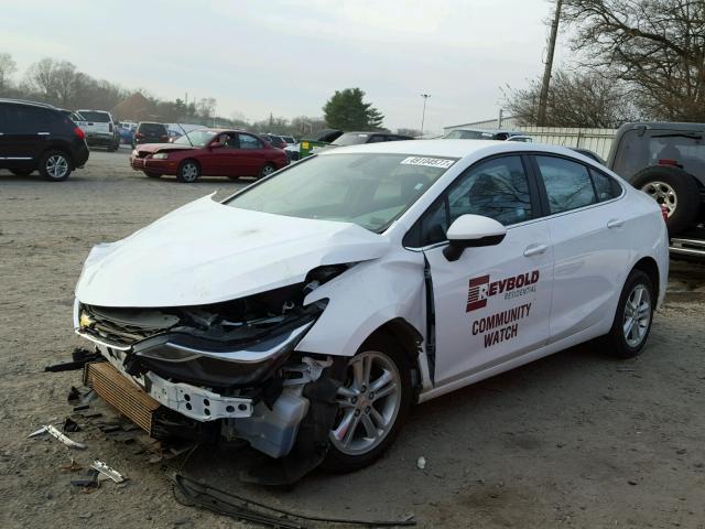 1G1BE5SMXG7263985 - 2016 CHEVROLET CRUZE LT WHITE photo 2