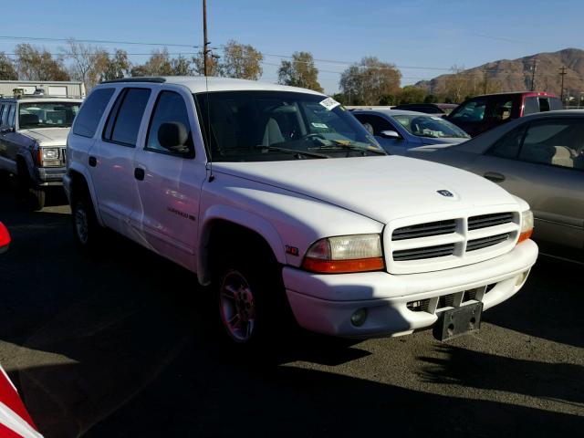 1B4HR28Z7YF197827 - 2000 DODGE DURANGO WHITE photo 1