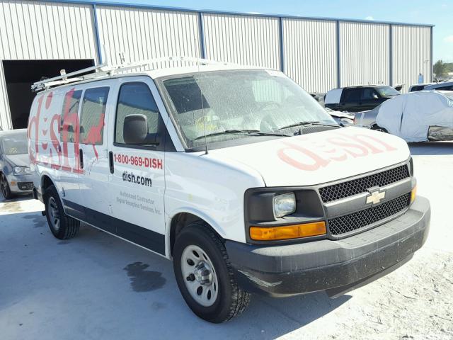 1GCSGAFX1D1162671 - 2013 CHEVROLET EXPRESS G1 WHITE photo 1