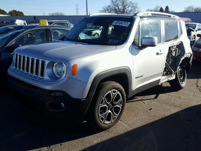 ZACCJBDTXFPB94081 - 2015 JEEP RENEGADE L SILVER photo 2