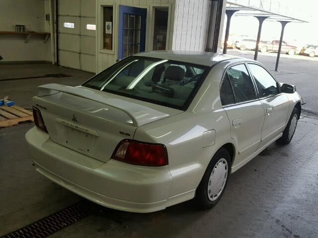 4A3AA46G32E116101 - 2002 MITSUBISHI GALANT ES WHITE photo 4