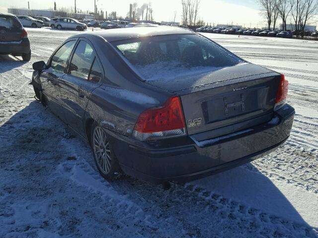 YV1RS592952479186 - 2005 VOLVO S60 2.5T GRAY photo 3