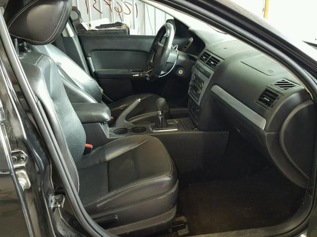 3FAHP07Z09R165505 - 2009 FORD FUSION SE BLACK photo 5