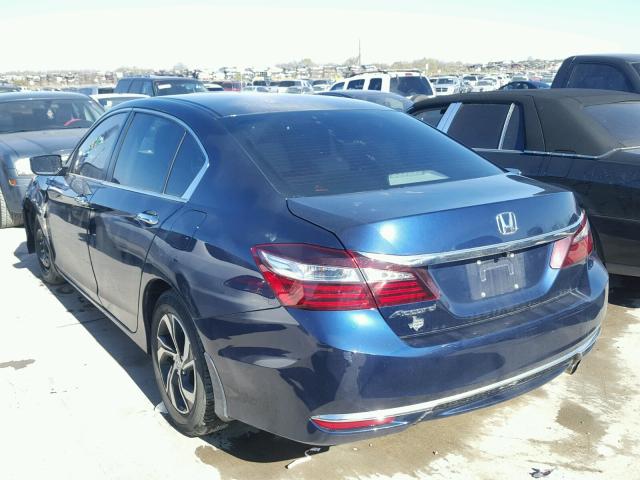 1HGCR2F39GA185607 - 2016 HONDA ACCORD LX BLUE photo 3