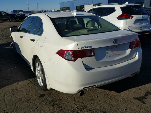 JH4CU2F62AC004025 - 2010 ACURA TSX WHITE photo 3