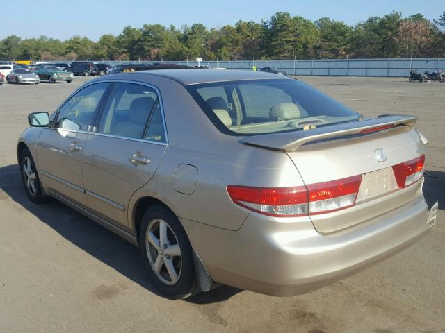 1HGCM56673A134840 - 2003 HONDA ACCORD EX GOLD photo 3