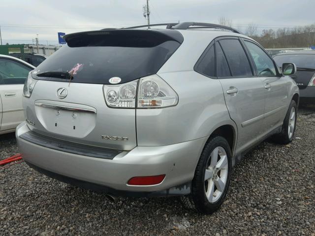 2T2GK31U77C020687 - 2007 LEXUS RX 350 SILVER photo 4