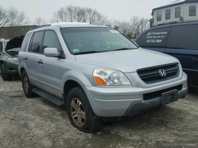 2HKYF18503H611824 - 2003 HONDA PILOT EXL SILVER photo 1