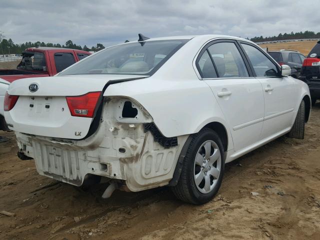 KNAGE228595356861 - 2009 KIA OPTIMA LX WHITE photo 4